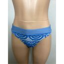 PilyQ New.  sky blue lace high rise triangle bikini. L/M. Retails $169 Photo 6