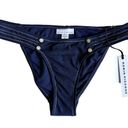 Robin Piccone  Valeria indigo low rise bikini bottoms size Small NEW Photo 1