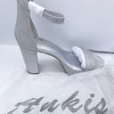 Ankis platform silver glitter 4inch heels women Size 7 Photo 4