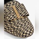 Salvatore Ferragamo  Sarno Bow Embellished Raffia Low Heel Loafers US 5 - EU 35.5 Photo 2