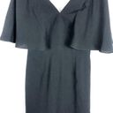 Dress the Population  Louisa Flutter-Sleeve Dress Medium Black Cocktail Modest Photo 8