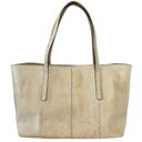 Tod's Genuine Python Snake Skin Cream White Tote Bag - Exotic Leather Handbag Photo 2