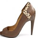 LAMB Dora Taupe Cheetah Heels 7 Photo 1