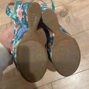 Guess NEW  Taraji Printed Wedges Sz 10 Photo 9