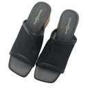 Treasure & Bond  Ziaden Block Heel Slide Sandal Size 6 Shoes In Black Mesh NWT Photo 1