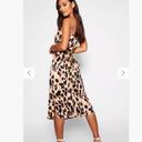 Boohoo 🔴 SATIN LEOPARD PRINT Lingerie style DRESS by  size 4 NEW Photo 3