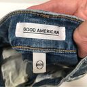 Good American  The Cut Offs  stretch denim shorts 00/24 Photo 6