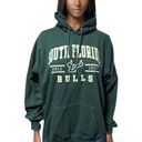 Hanes South Florida Bulls Hoodie Since 1956 Oversized Sweatshirt Green Size Large Photo 0