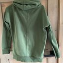 Zyia Army Green Scoop Neck Hoodie Photo 1