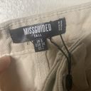 Missguided  Women Tall Enzyme Dad Jean High Waisted Raw Hem Mom Jeans Sand  Sz 2 Photo 10