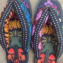 Farm Rio  Women's Puffy Printed Flip Flops Navy Size US 11 Vacation Shoes Photo 0