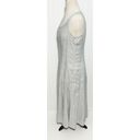 J.Jill  Tank Dress Pleated Sleeveless Scoop Neck Side Zip Linen Gray Medium Photo 5