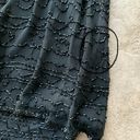 Oleg Cassini Vtg  Black Tie Silk Beaded Sheer Sleeve Formal Evening Dress Size 6 Photo 7
