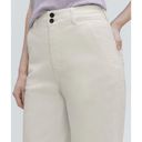 Everlane NWT  The Organic Crop Wide-Leg Twill Pant In Bone Size 16 Photo 2