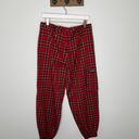 Hot Topic Red Plaid Jogger Pants Photo 6