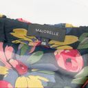 Majorelle  Floral Ruffle Semi Sheer Peasant Top Photo 8