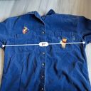 Disney Vintage  Pooh and‎ Tigger Embroidered Button Up Size L Photo 2