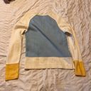 Tommy Hilfiger Color Block Blue White and Yellow Sweater Photo 3