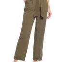 Treasure & Bond  Nordstrom Paperbag Chino Cropped Pants Size 8 Olive Green NEW Photo 0