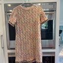 ZARA  Tweed Textured Metallic Thread w/Pearl Ribbon Short Sleeve Dress-Sm… Photo 1