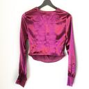 Missguided NWT  Pink Satin Wrap Blouse Photo 5