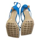 Bottega Veneta Bitters Veneta blue leather square toe ankle strap sandal. Photo 8