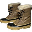 Sorel  Manitou Boots Womens 5 Tan Waterproof Leather Snow Rain Outdoor Winter Photo 1