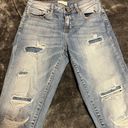 Cello Euc  size 5 distressed jeans. All holes are patched Photo 0