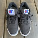 Champion  Super C Court Low Black Canvas Shoes Size US 5.5W 5.5 Wide Sneakers Photo 3