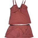 Alex Marie  Padded V neck Tankini Mauve Bathing Suit Size Large Photo 0