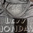 Fifth Sun “Less Monday More Sunday” Tank in Heather Gray, Size XS Photo 2