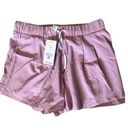 Halara  High Waisted Drawstring Shorts 3" size medium light purple Photo 0