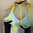 Nike  women’s racerback one piece swim suit pink green combo Photo 3