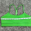 Lululemon  flow y bra bright green soulcycle sports bra women’s size 6 nulu yoga Photo 4