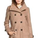 Thread & Supply Camel Double Breasted Minimalist Pea Coat Jacket Size Medium Tan Photo 0