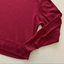 Treasure & Bond | Magenta Waffle Knit Thermal Shirt Medium Photo 1