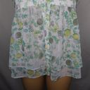 LC Lauren Conrad  Fruit Print Babydoll Tank Cami Small Lemon Floral Flowwy Top Photo 3