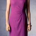 Kay Unger  Purple Ruched Sheath Dress Photo 1