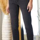 KanCan USA KanCan Washed Black Non-stretch High Rise Ankle Mom Jeans Photo 0