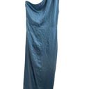 Elliatt  Cassini Dress One Shoulder Midi Satin Blue Large Photo 8