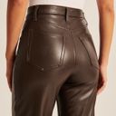 Abercrombie & Fitch Curve Love 90s Leather Straight Pants Photo 4