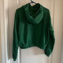 Lululemon Women’s 8  Relaxed Cropped Hoodie Everglade Green Cotton Terry Photo 3