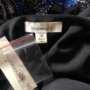 Francesca's NWT Francesca’s Celeste Black Blue Beaded Mini Dress Size M Photo 12