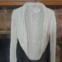 White House | Black Market   Cropped Cable Knit Bolero Sweater S Photo 1