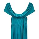 Rachel Pally  Midsummer Maxi Dress Size Large Laguna Teal New NWT Stretch Coastal Photo 1