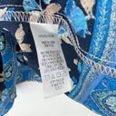 Nine Britton NWT Stitch Fix  Floral Paisley Ruffle Strap Top Blue Size Medium M Photo 7