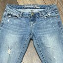 American Eagle  Retro Y2k VTG  Ripped Low Rise Crop Women's Raw Hem Skinny 77 4 Photo 9