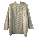 The Limited  Sweater VTG Y2K Sz L Ivory Cable Knit Mock Neck Oversized Chunky Photo 0