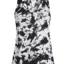 Avia  Razorback Tank Top Womens Size Med 8-10 Black White Tie Dye Breathable New Photo 2