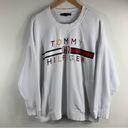 Tommy Hilfiger  Oversized White Crew Neck Sweater Photo 9